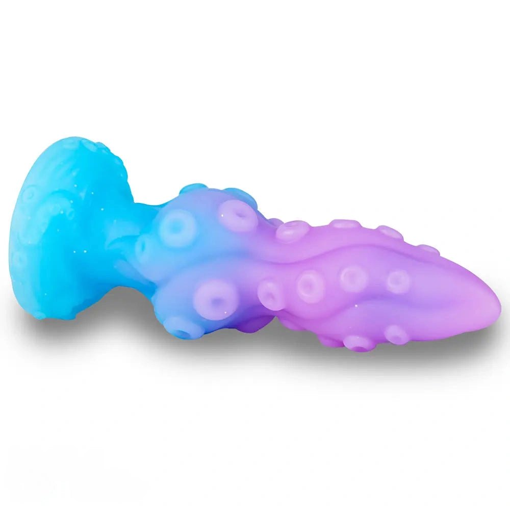 Textured gradient tentacle fantasy silicone dildo, photo 4