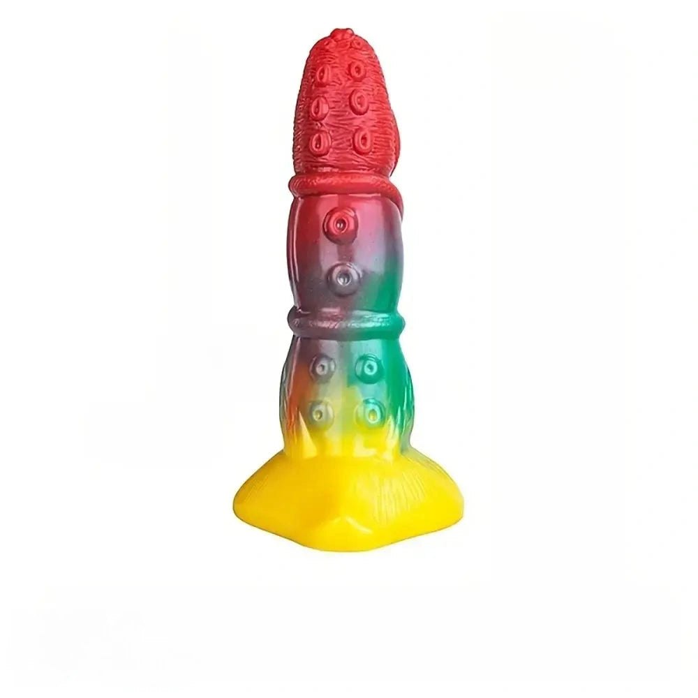 Mixed color tentacle fantasy dildo, photo 1