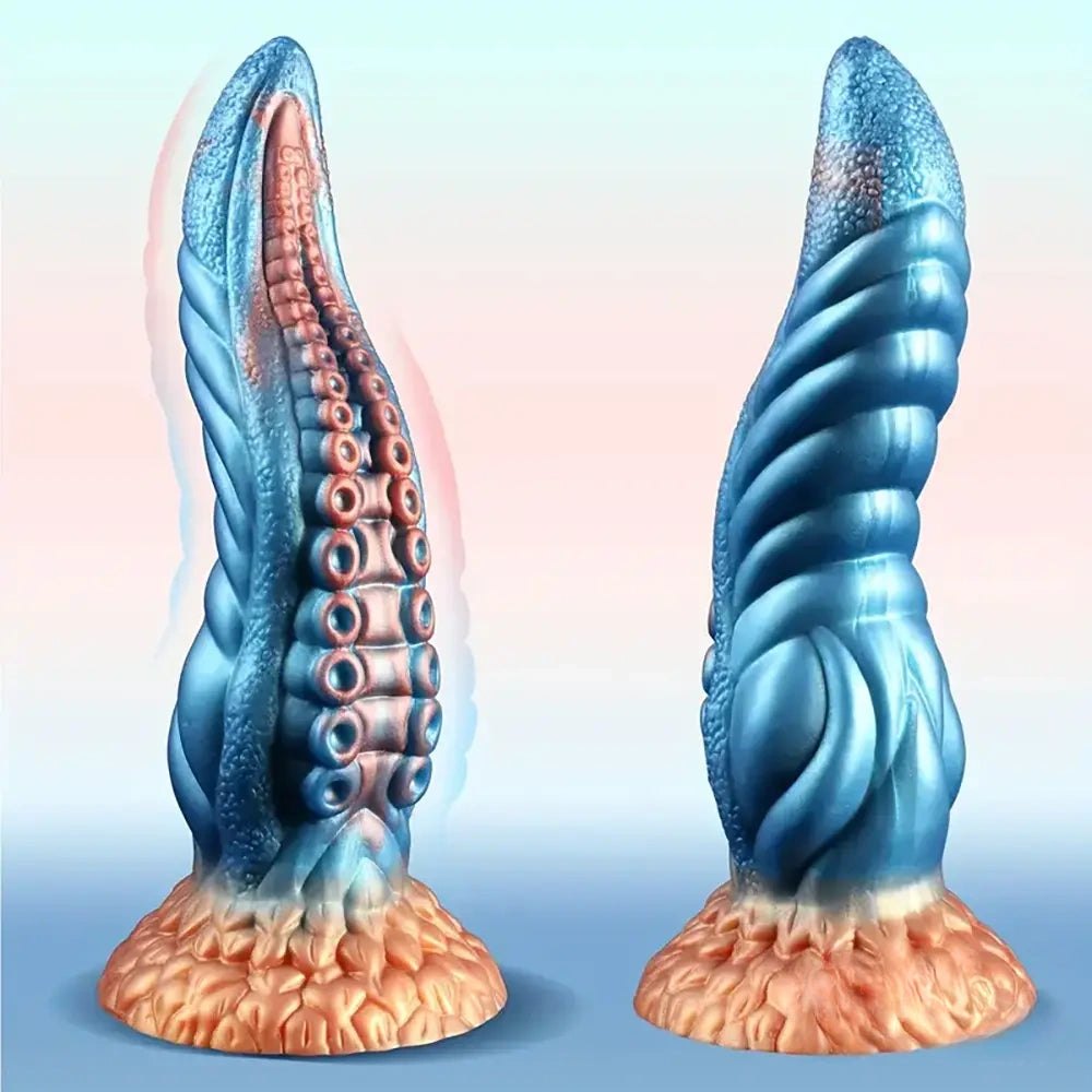 Multicolor silicone tentacle fantasy dildo, photo 1