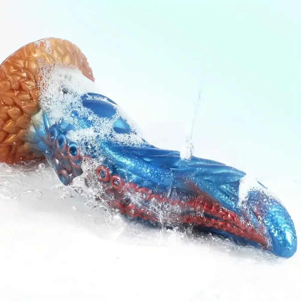 Multicolor silicone tentacle fantasy dildo, photo 4