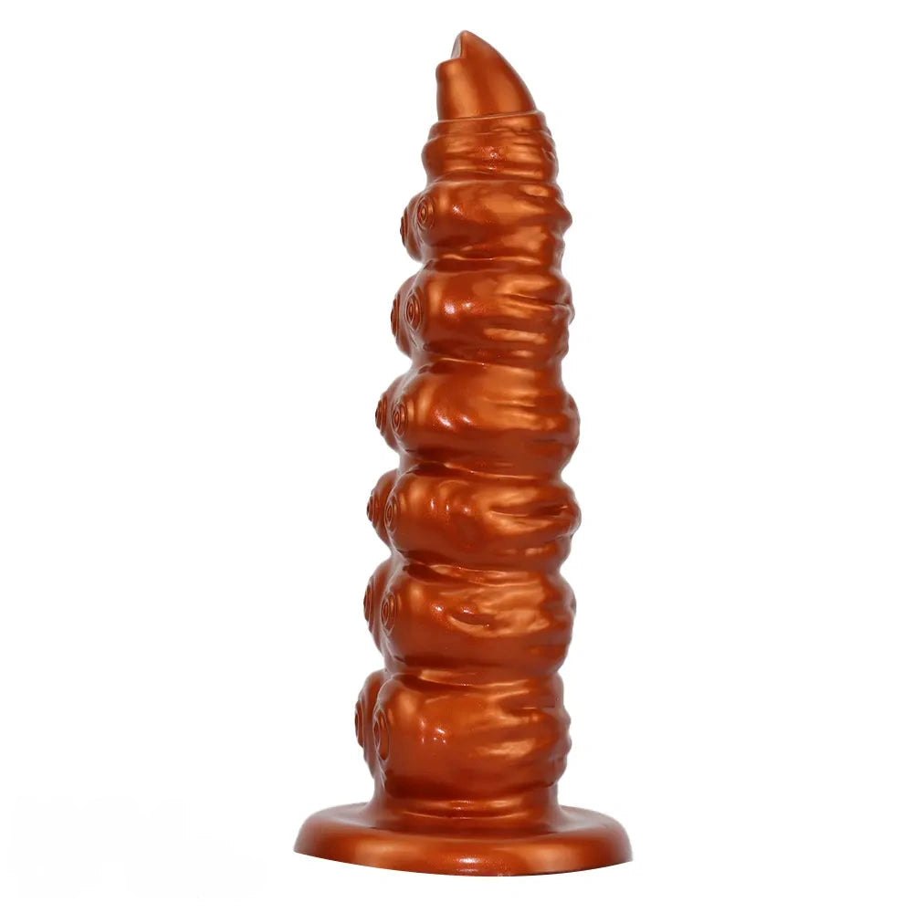 Ribbed tentacle silicone fantasy dildo, photo 1