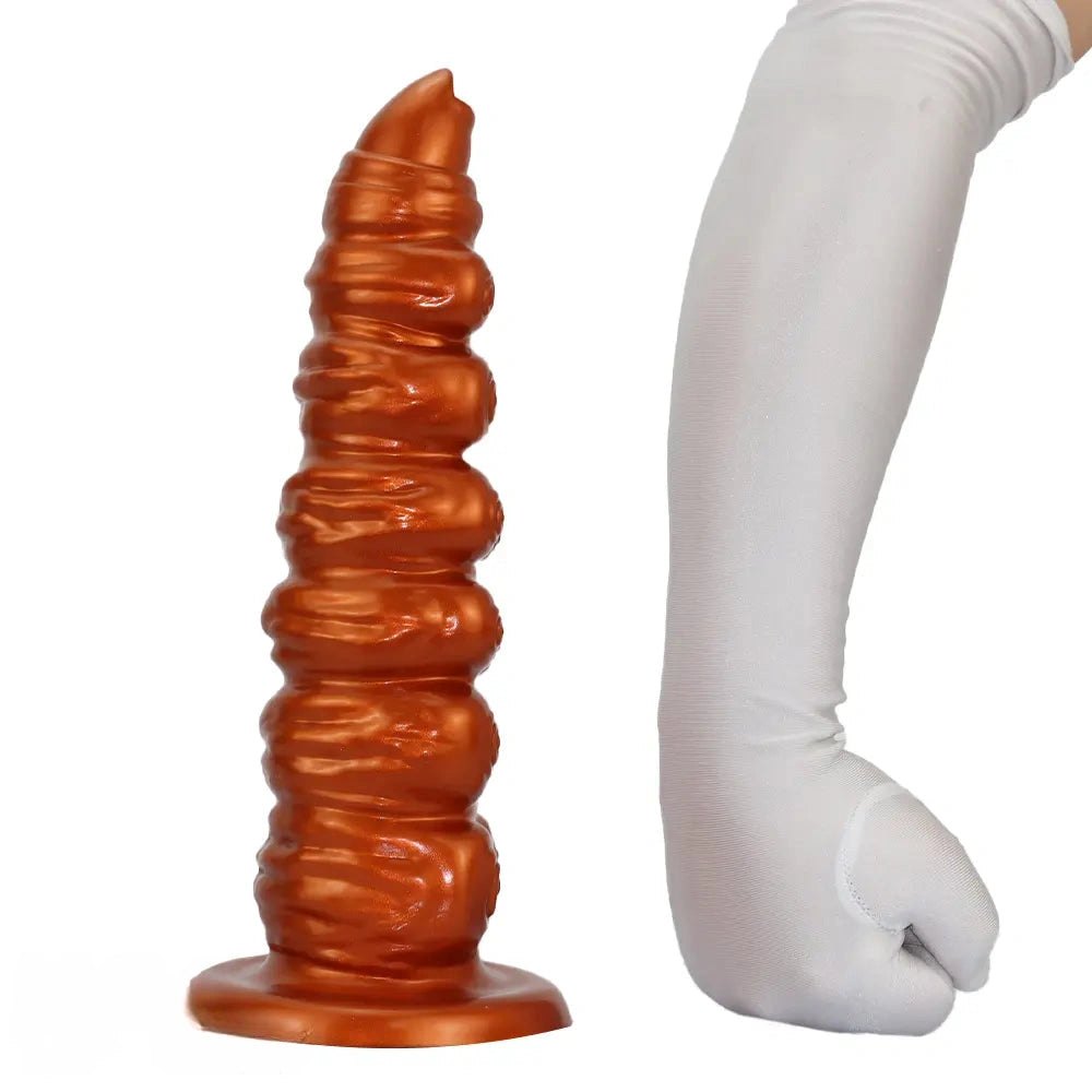 Ribbed tentacle silicone fantasy dildo, photo 15