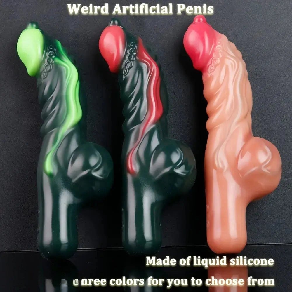 Tentacle handle fantasy silicone dildo, photo 3