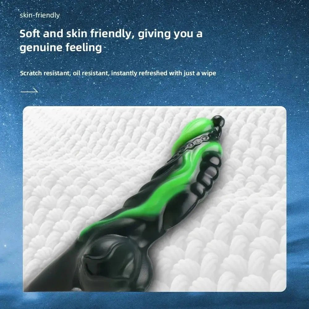 Tentacle handle fantasy silicone dildo, photo 4