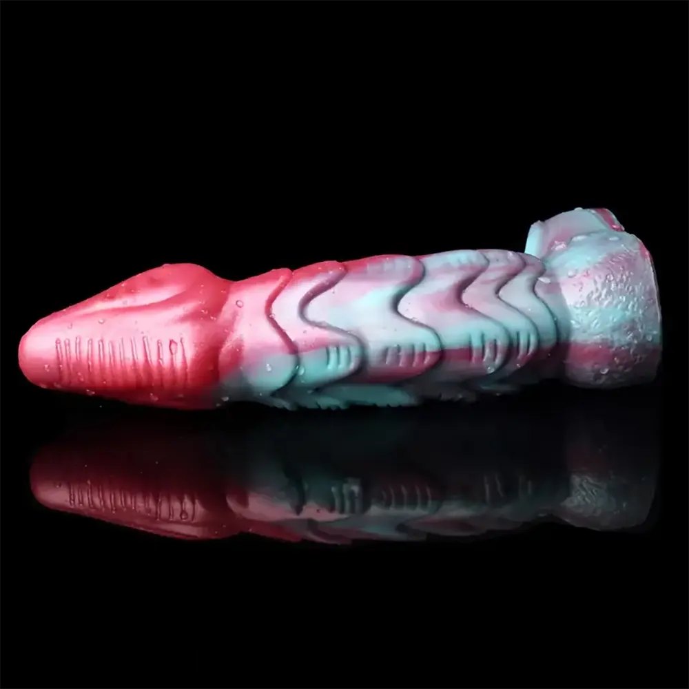 Tentacle ridged silicone hollow sleeve dildo, photo 10