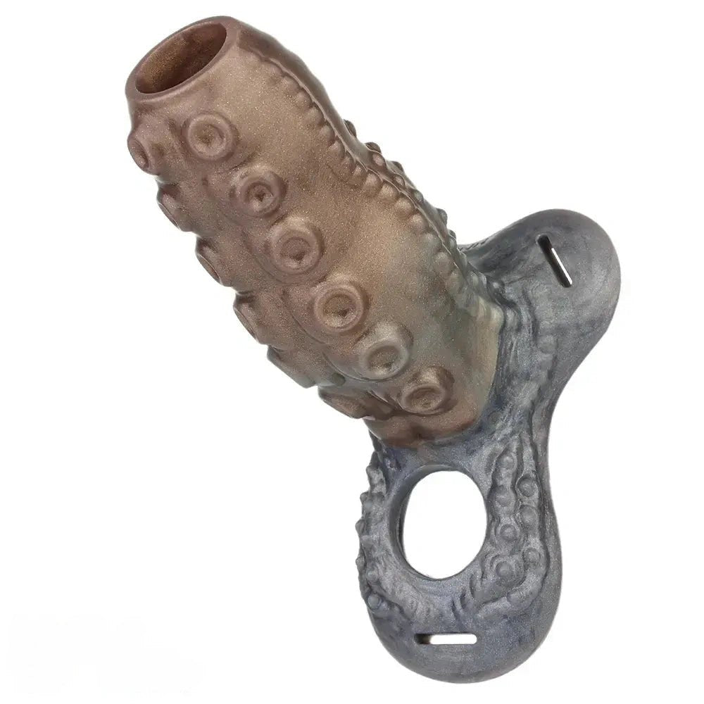 Flesh tentacle hollow silicone strap-on, photo 1