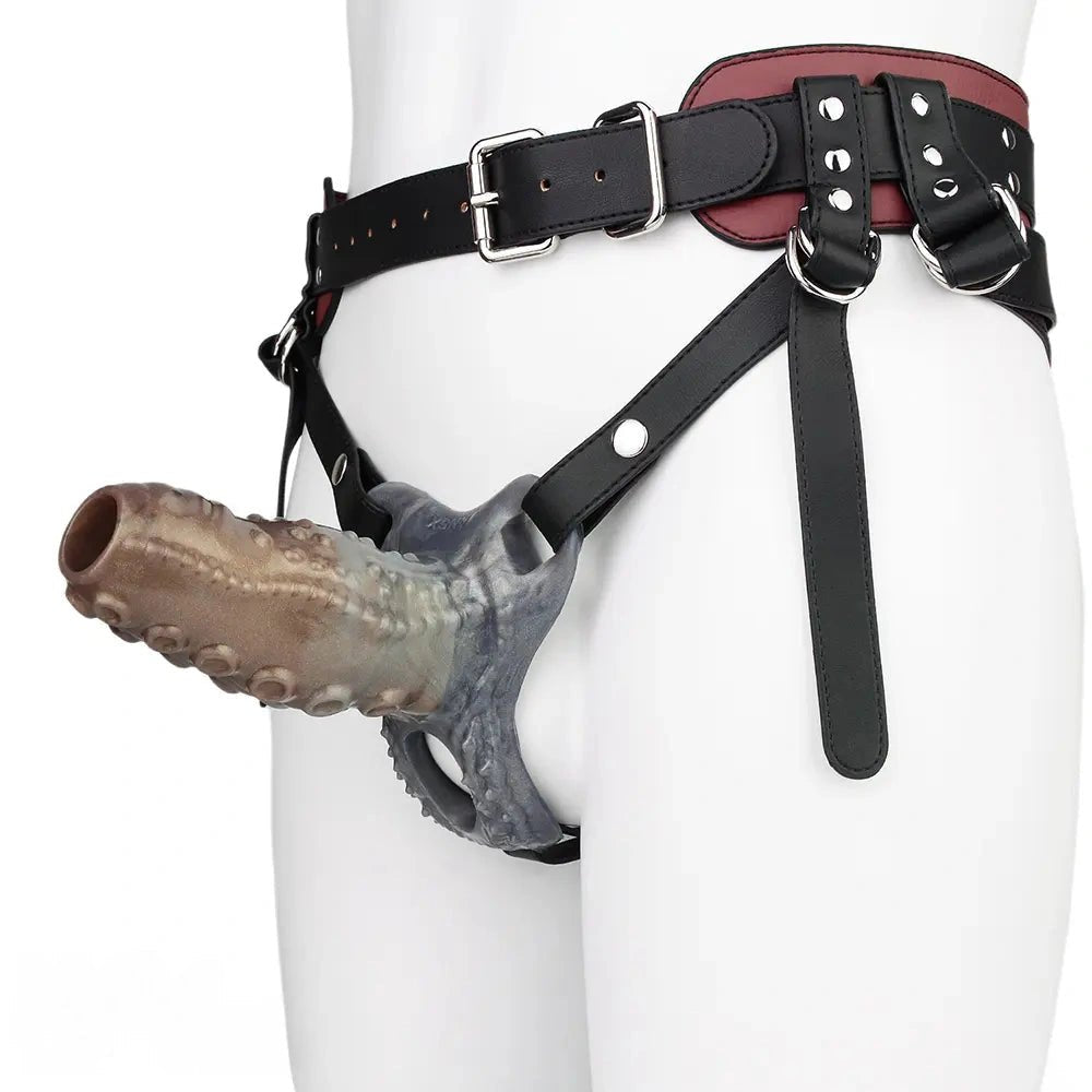 Flesh tentacle hollow silicone strap-on, photo 15