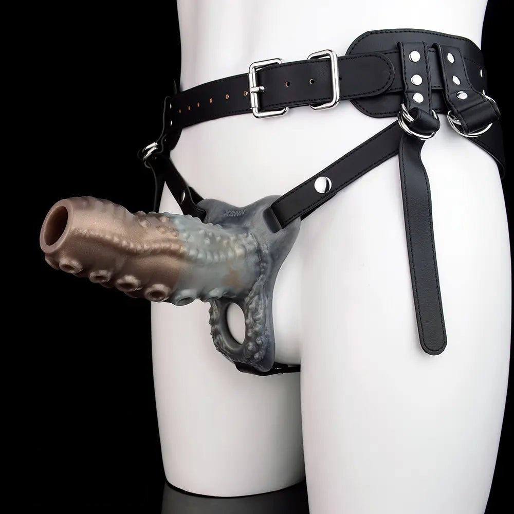 Flesh tentacle hollow silicone strap-on, photo 16