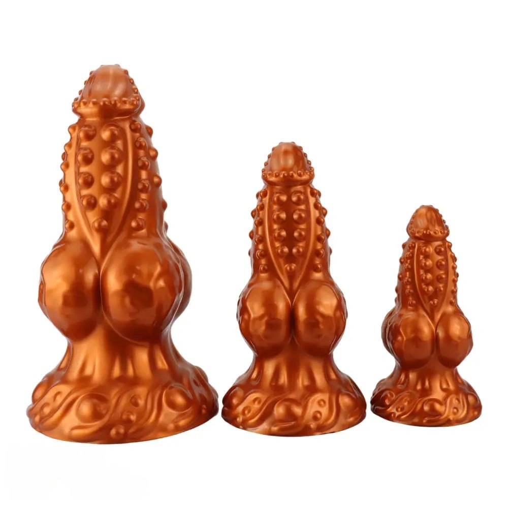 Spiked tentacle knot silicone fantasy dildo, photo 1