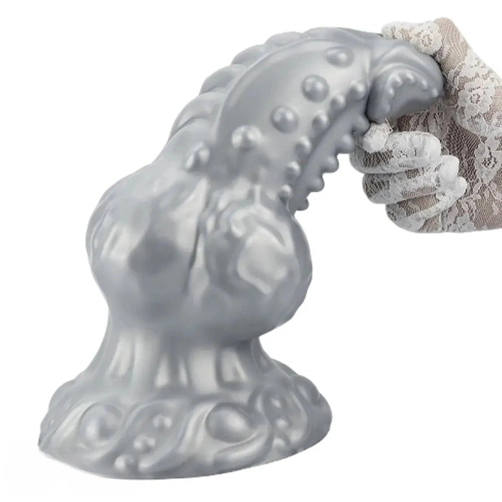 Spiked tentacle knot silicone fantasy dildo, photo 10