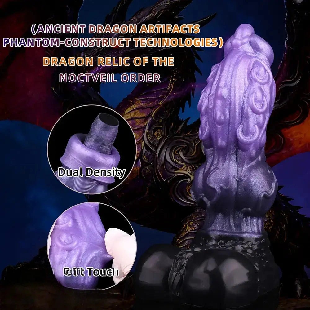 Purple tentacle knot fantasy silicone dildo, photo 6