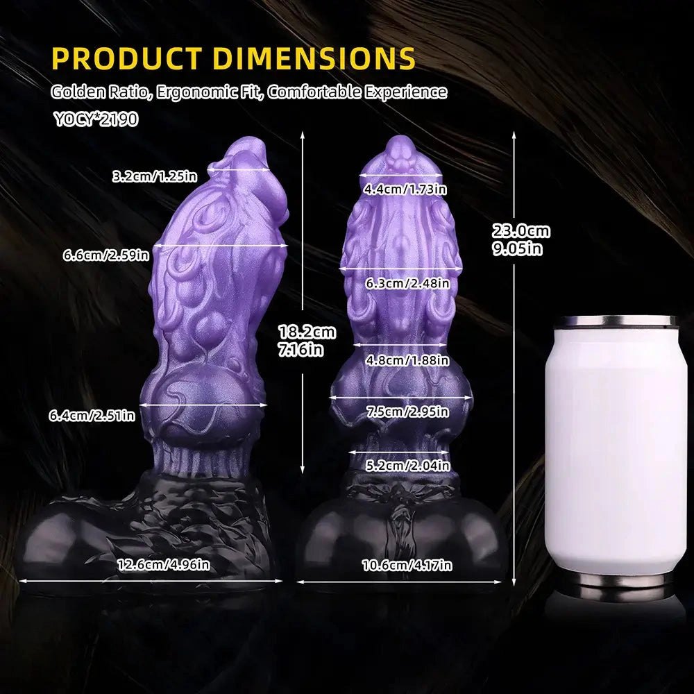 Purple tentacle knot fantasy silicone dildo, photo 8