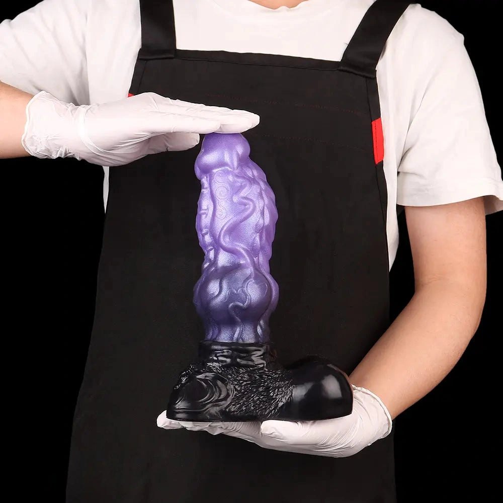 Purple tentacle knot fantasy silicone dildo, photo 9
