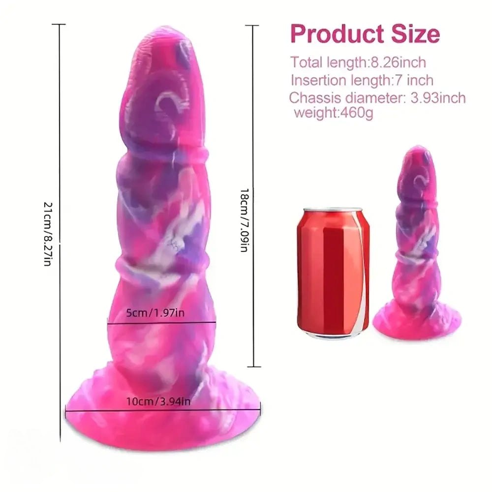 Mixed pink purple tentacle fantasy dildo, photo 5