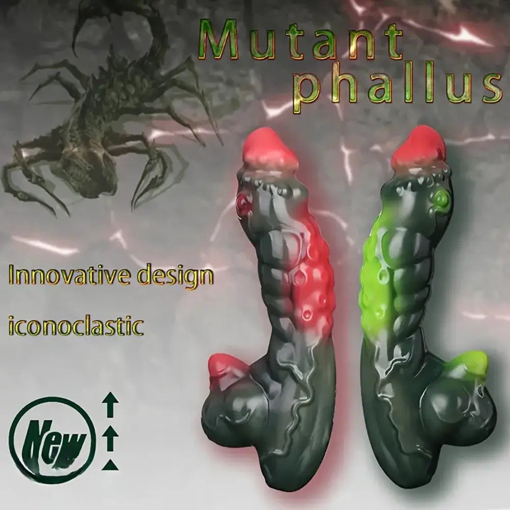 Tentacle textured fantasy silicone dildo, photo 1