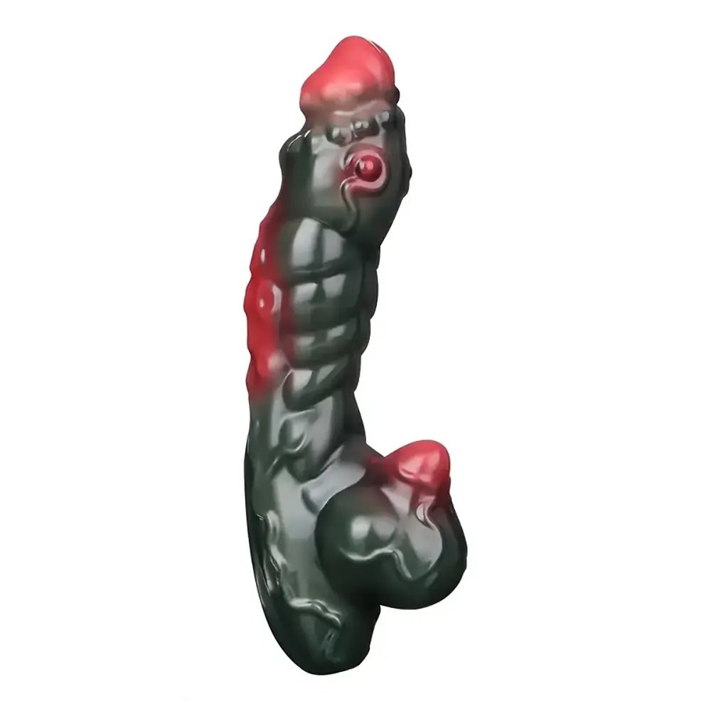 Tentacle textured fantasy silicone dildo, photo 4