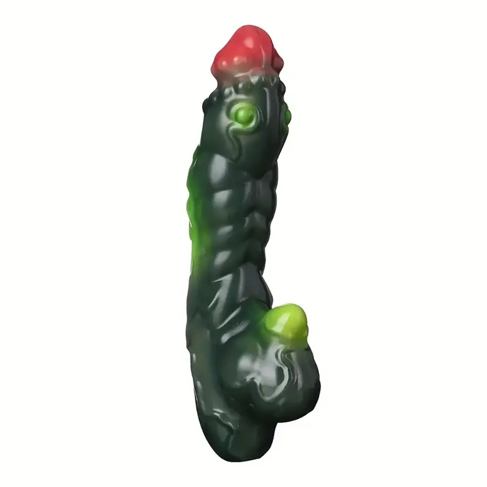 Tentacle textured fantasy silicone dildo, photo 9