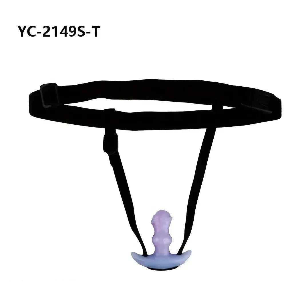 Purple tentacle textured mouth gag dildo, photo 8