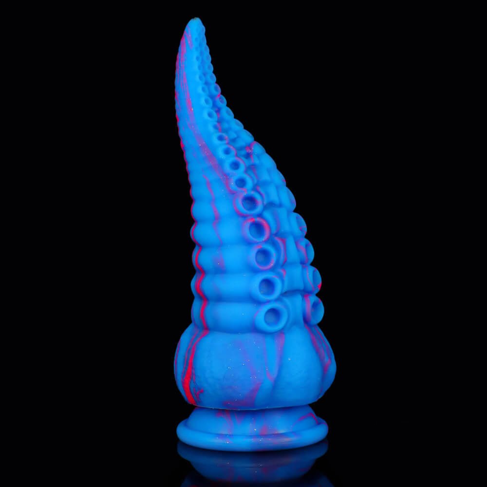 #4 multicolor tentacle liquid silicone anal plug