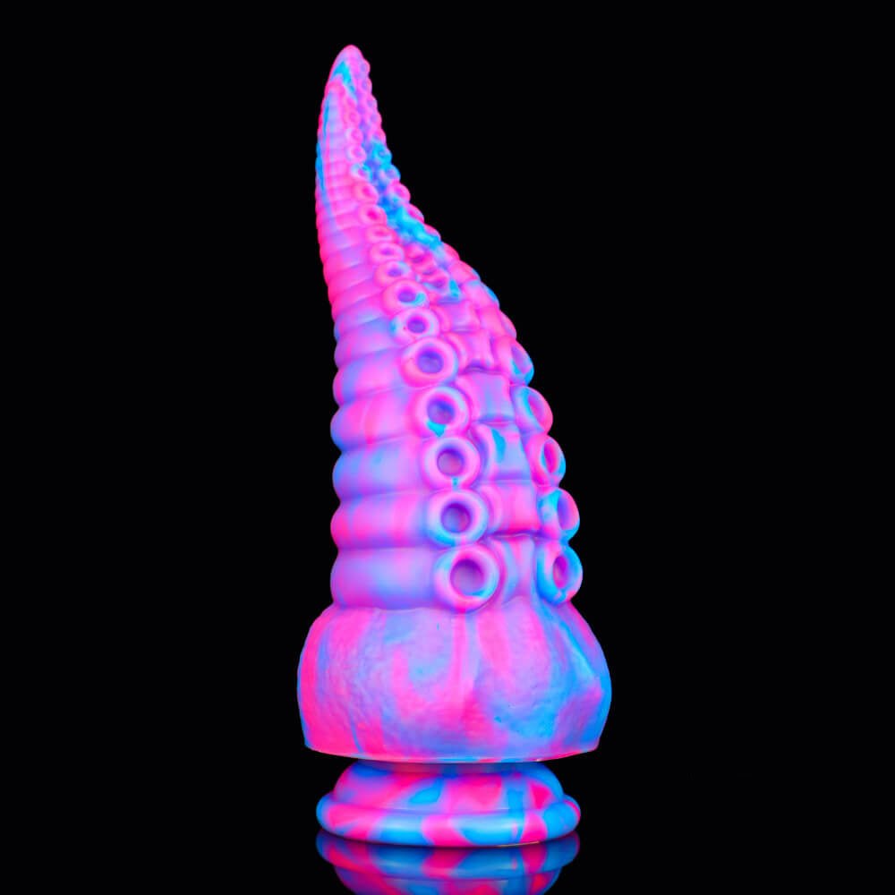 #7 multicolor tentacle liquid silicone anal plug