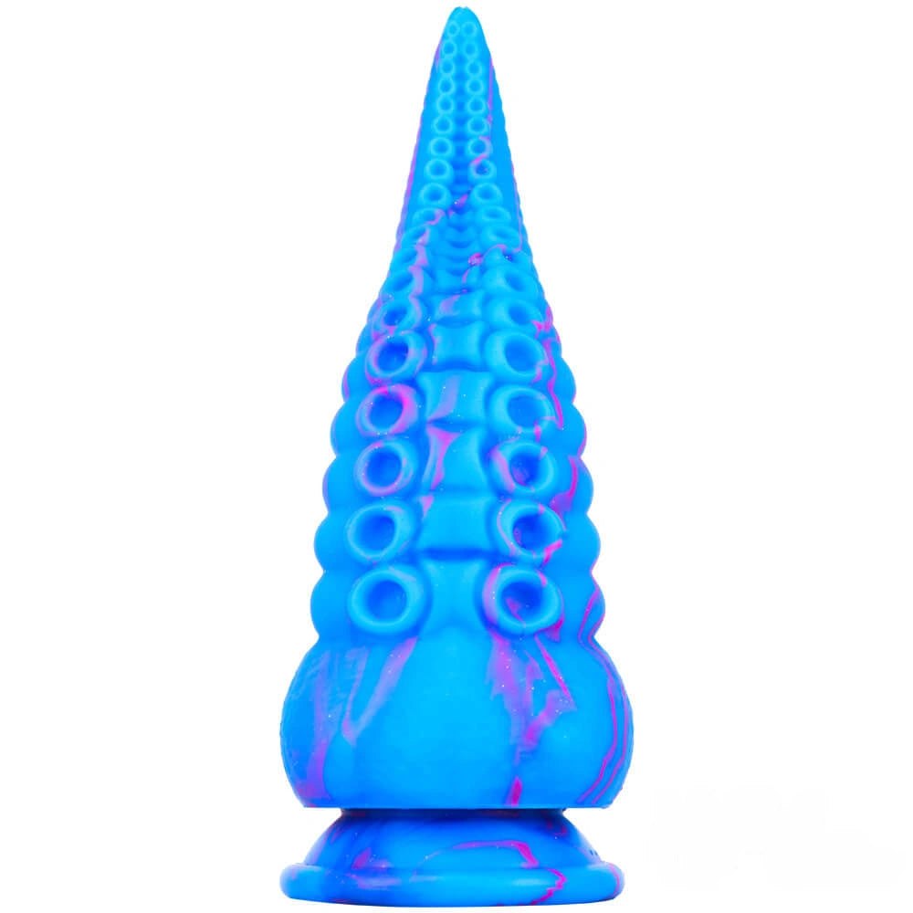 Multicolor tentacle liquid silicone anal plug, photo 10