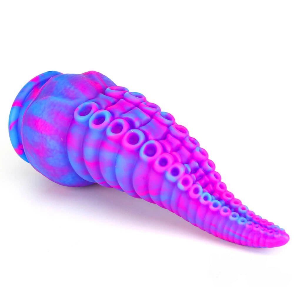 Multicolor tentacle liquid silicone anal plug, photo 12