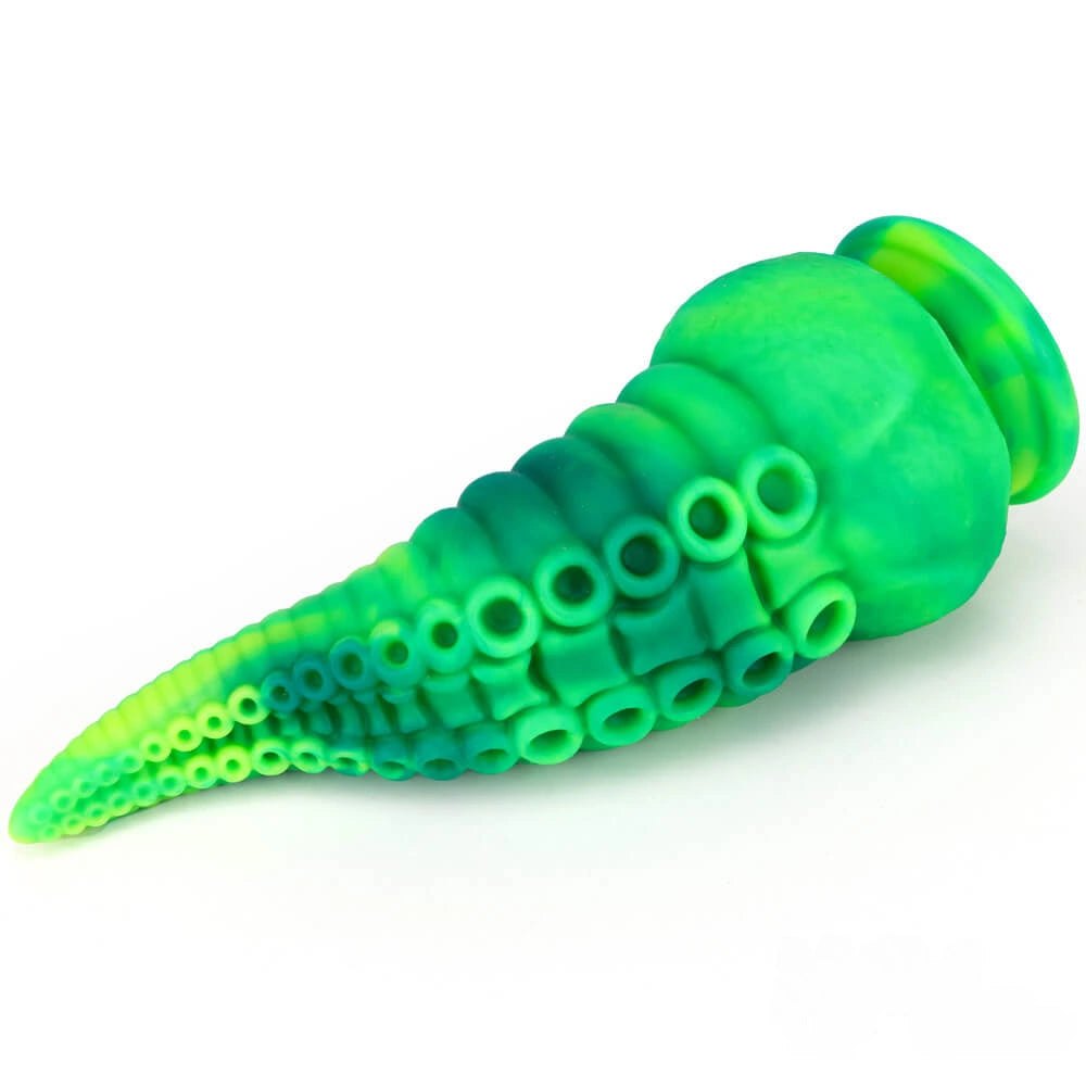 Multicolor tentacle liquid silicone anal plug, photo 7