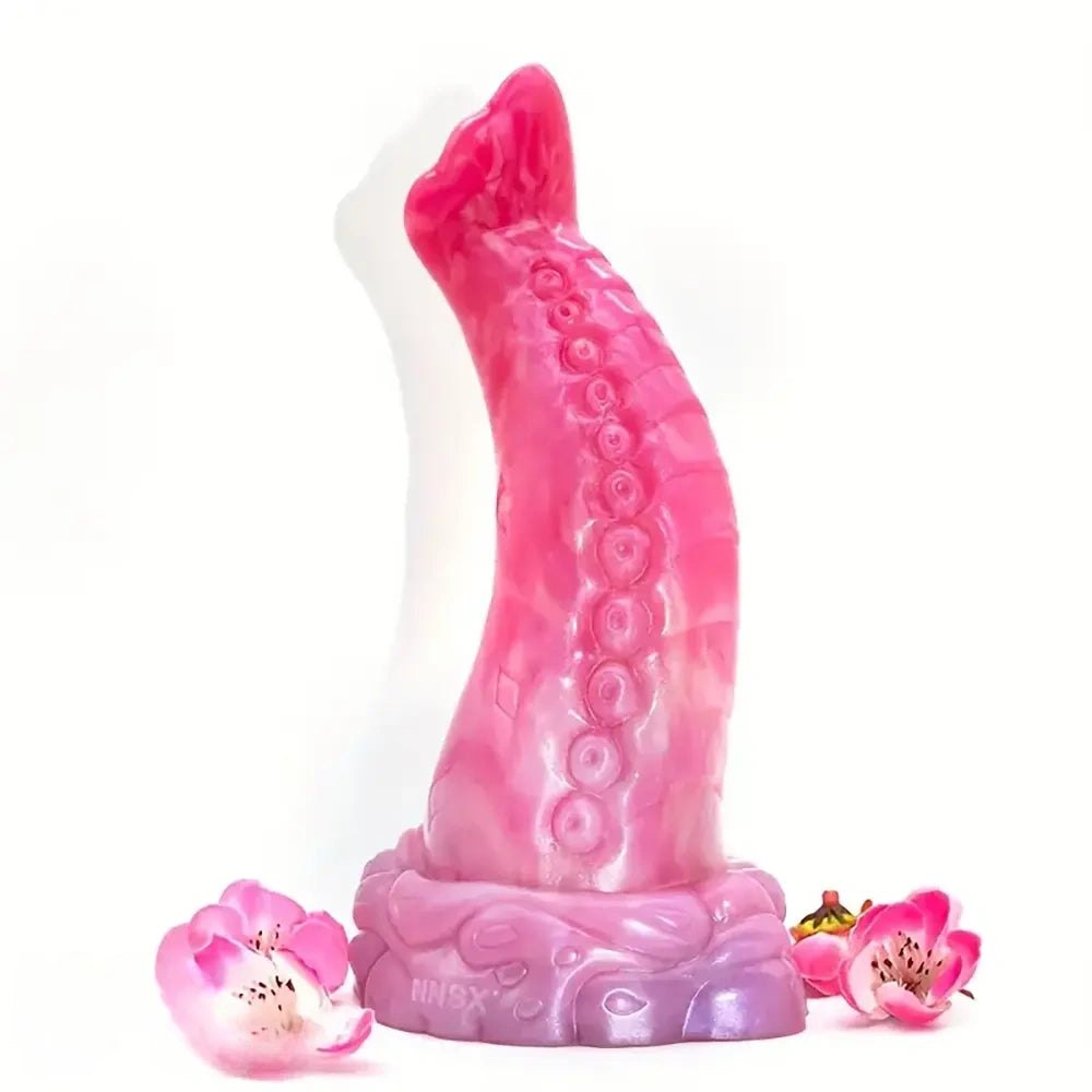 Pink and purple tentacle octopus fantasy dildo, photo 2