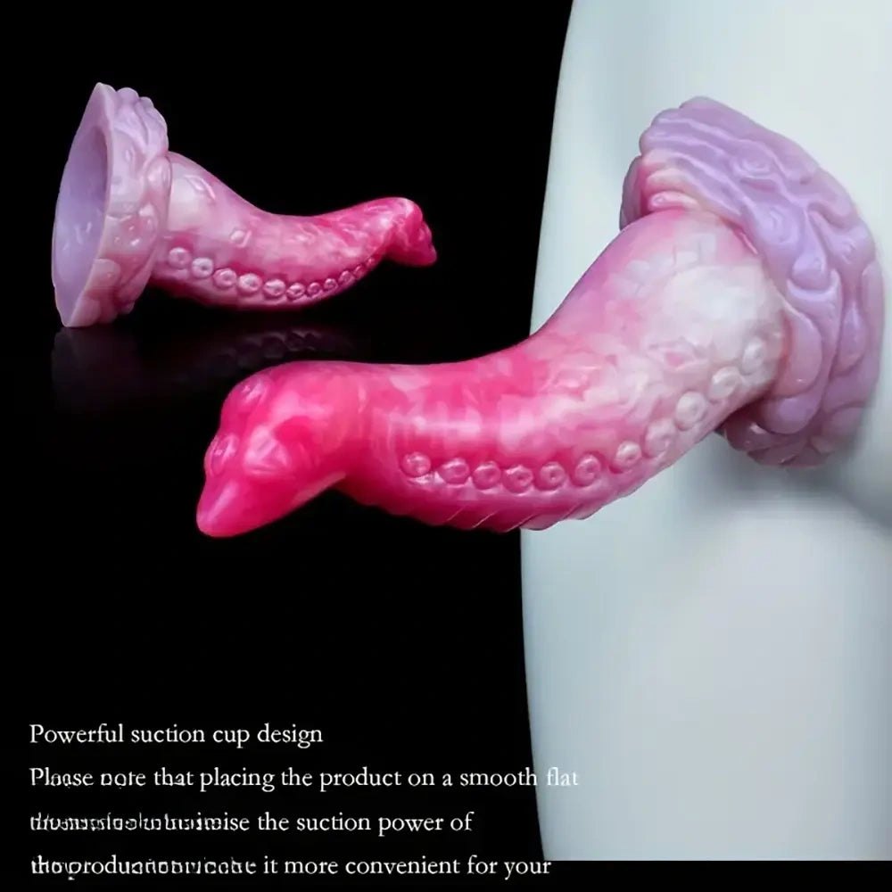 Pink and purple tentacle octopus fantasy dildo, photo 5
