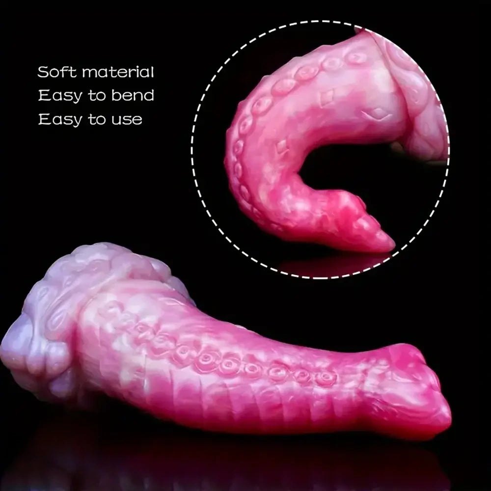 Pink and purple tentacle octopus fantasy dildo, photo 7
