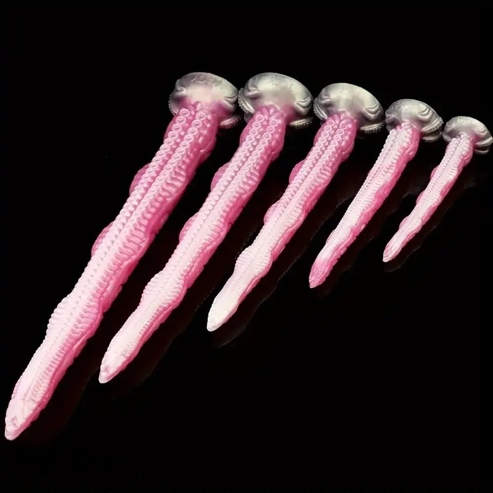 Pink silicone tentacle octopus fantasy dildo, photo 11