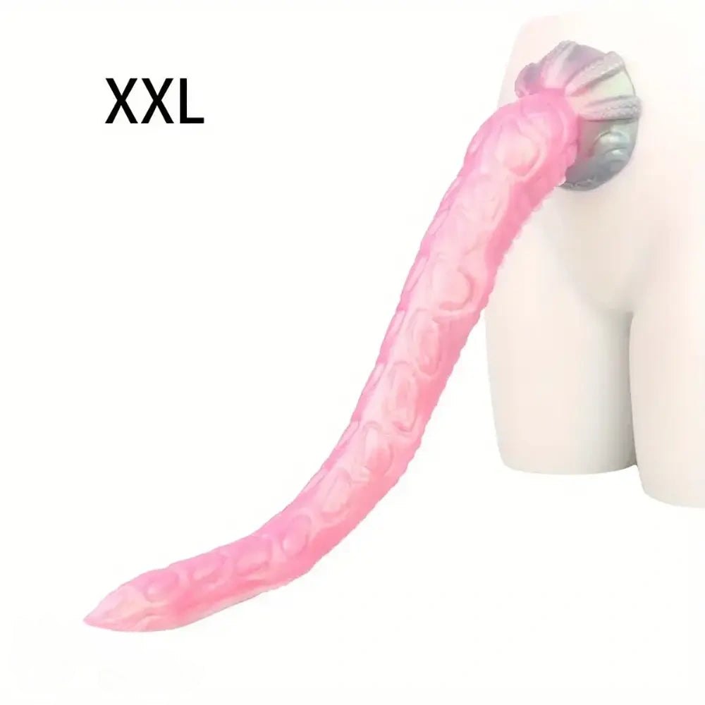 Pink silicone tentacle octopus fantasy dildo, photo 12