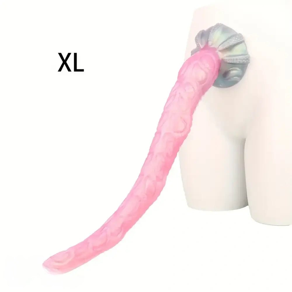 Pink silicone tentacle octopus fantasy dildo, photo 7