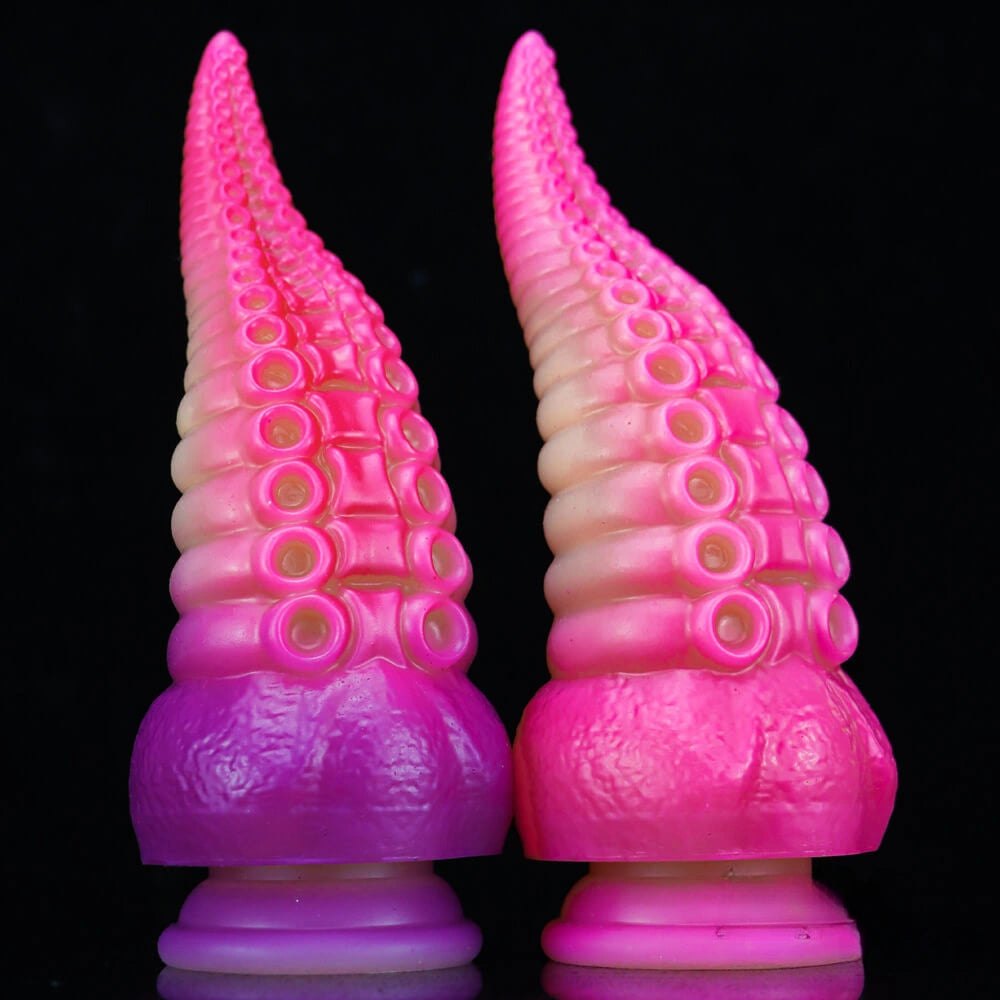 Ombre tentacle liquid silicone fantasy dildo, photo 1