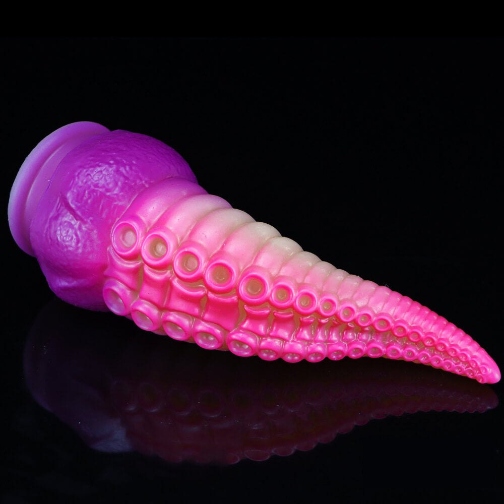 Ombre tentacle liquid silicone fantasy dildo, photo 13