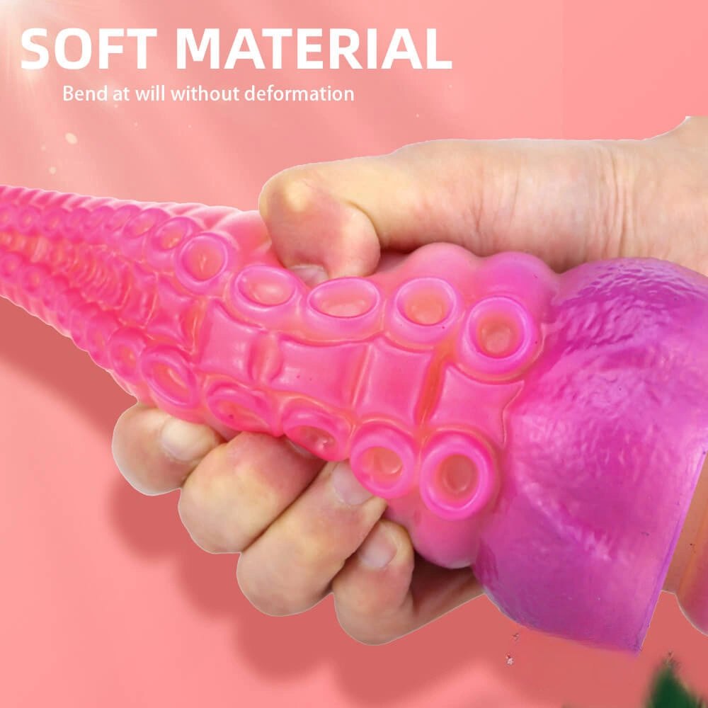 Ombre tentacle liquid silicone fantasy dildo, photo 6