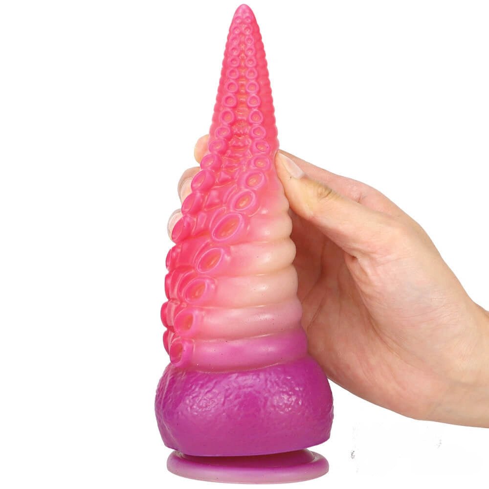 Ombre tentacle liquid silicone fantasy dildo, photo 7