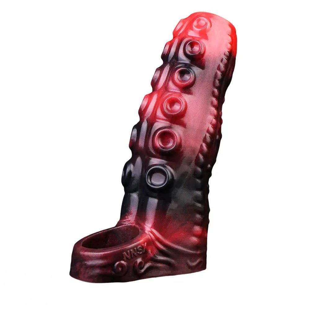 Tentacle textured silicone penis sleeve, photo 1