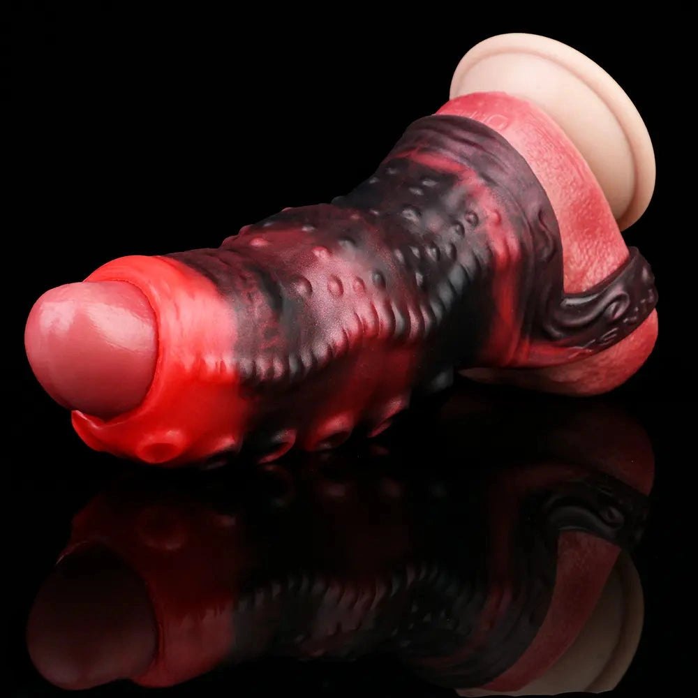 Tentacle textured silicone penis sleeve, photo 13