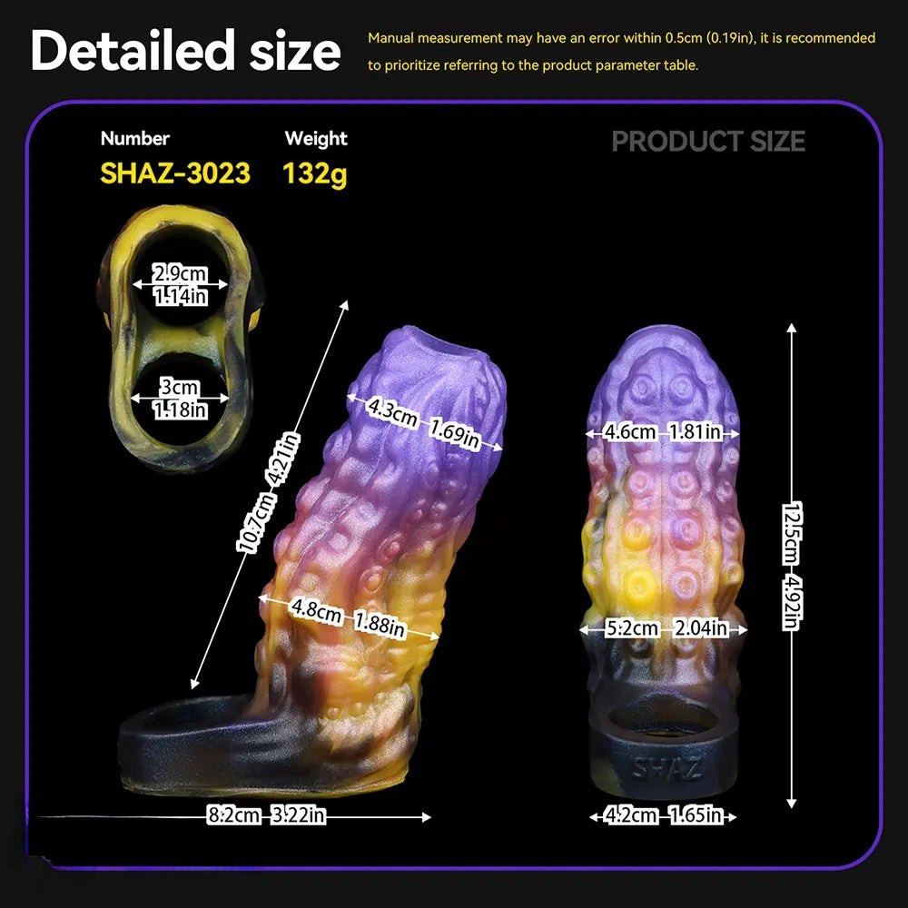 Colorful tentacle silicone sleeve, photo 12