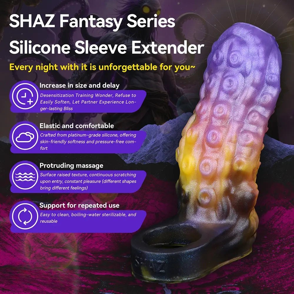 Colorful tentacle silicone sleeve, photo 7