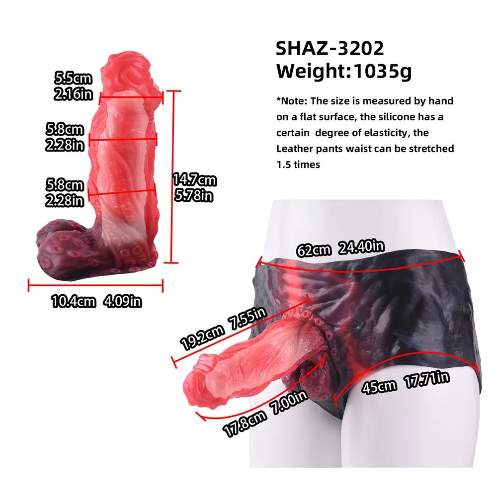 Tentacle strap-on fantasy dildo harness, photo 15