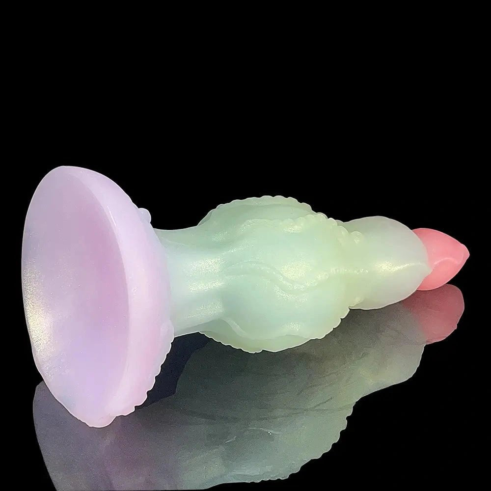Clear tentacle tapered fantasy silicone dildo, photo 6