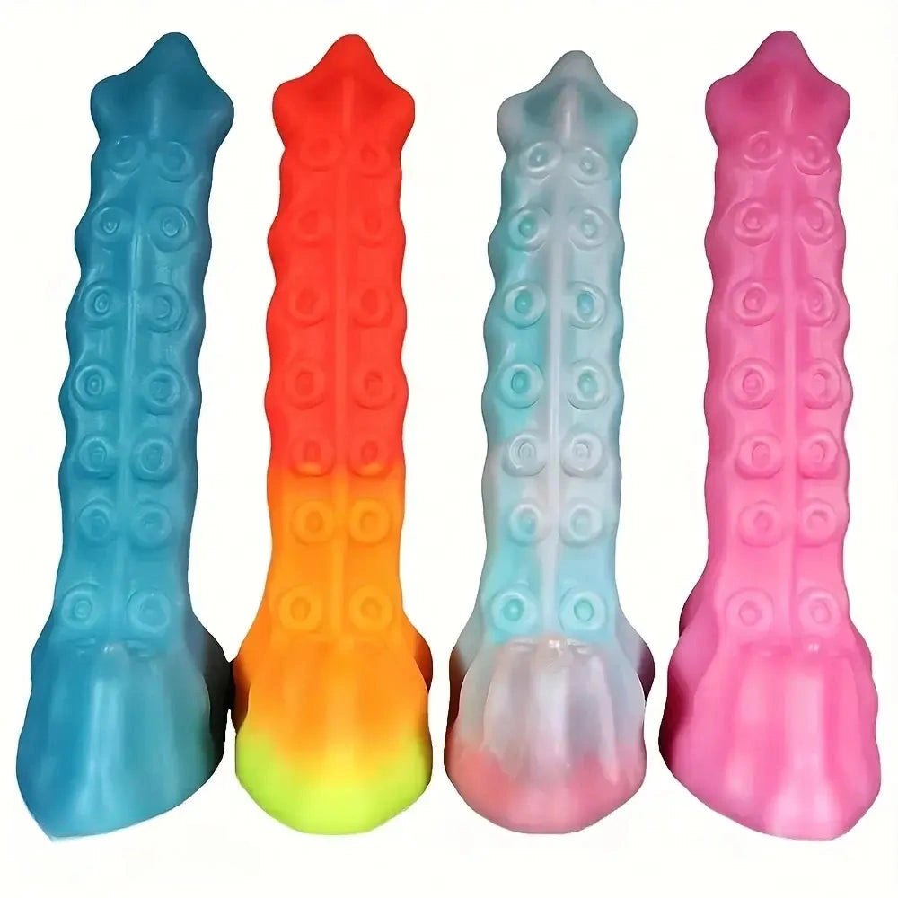 Tentacle textured fantasy dildo, photo 1