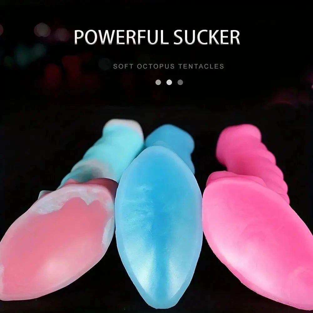 Tentacle textured fantasy dildo, photo 7