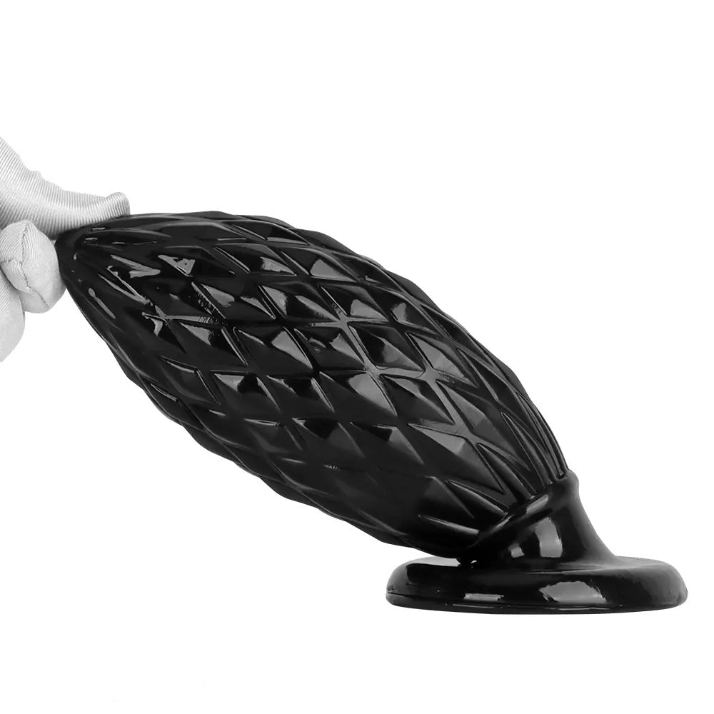 Black textured butt plug, photo 10