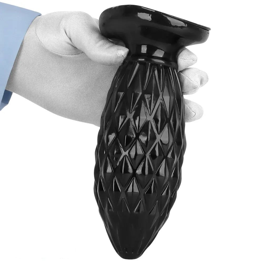 Black textured butt plug, photo 13
