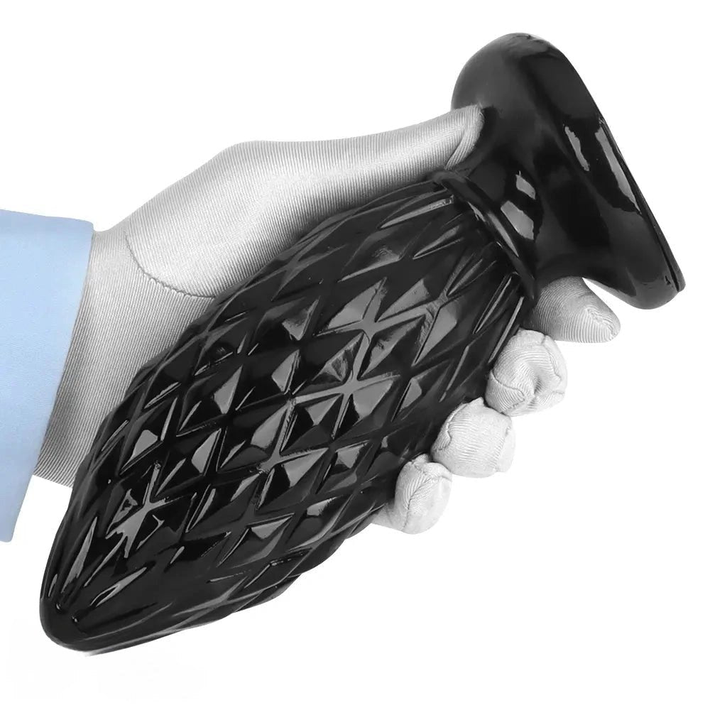 Black textured butt plug, photo 14