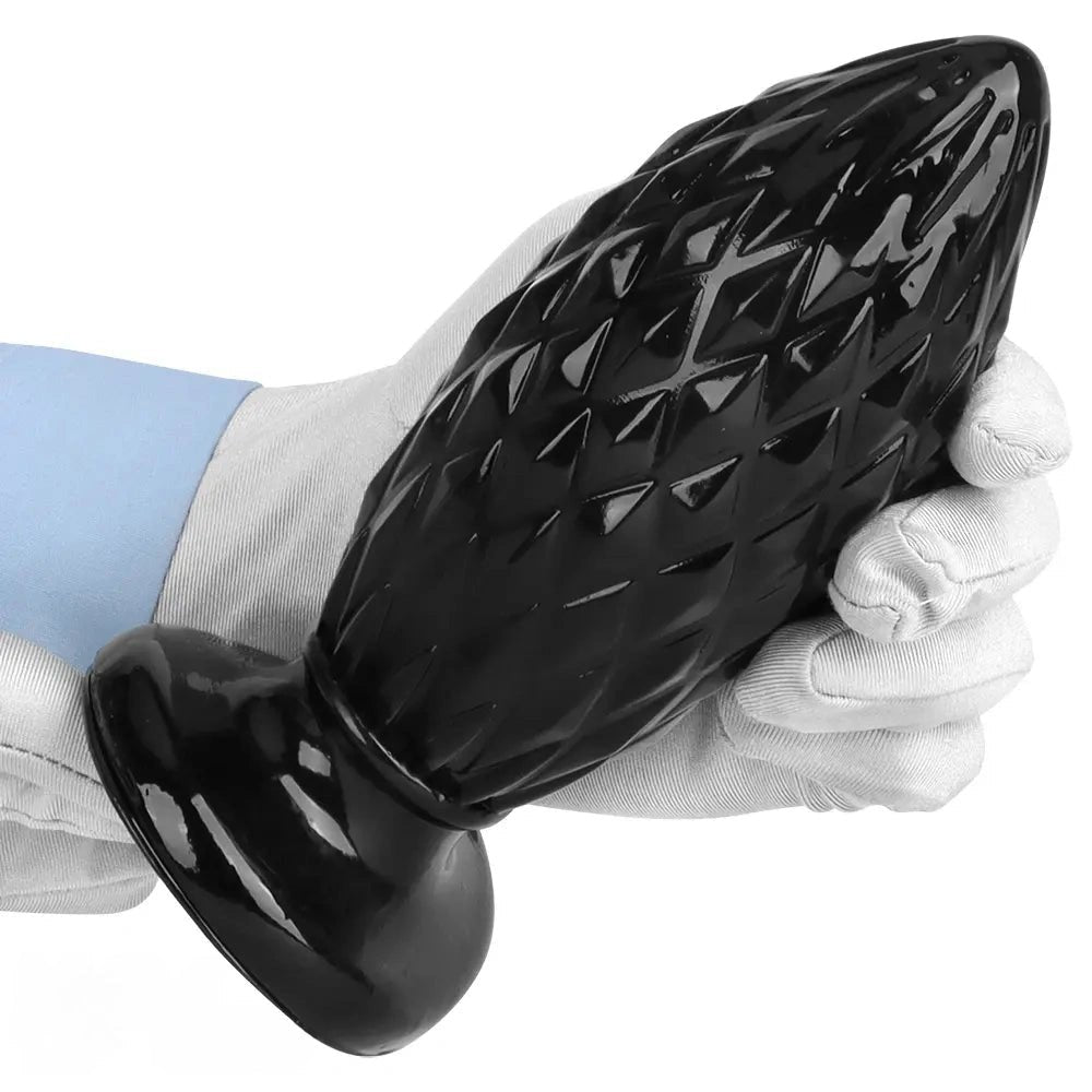 Black textured butt plug, photo 15
