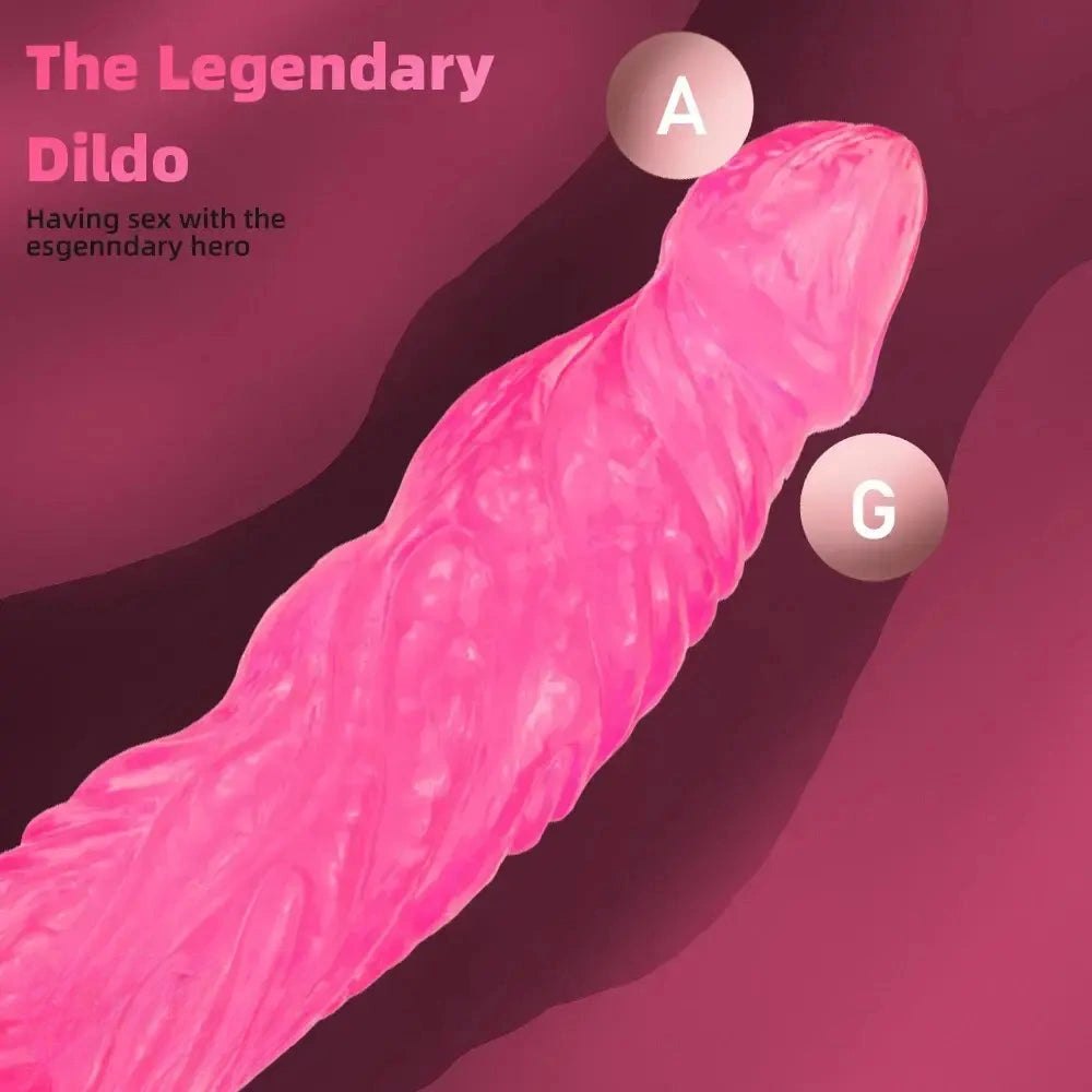 Textured bumpy PVC realistic dildo, photo 4
